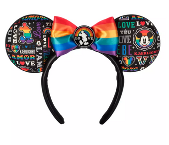 Disney Parks Mickey Mouse ''Love'' Ear Headband Pride Collection New with Tag