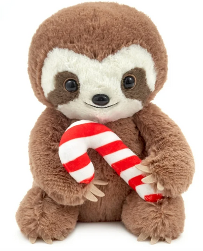 Hallmark Polar Sloth with Candy Cane Christmas Plush New with Tag