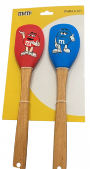 M&M's World Blue and Red Characters Spatula Set of 2 New With Tag