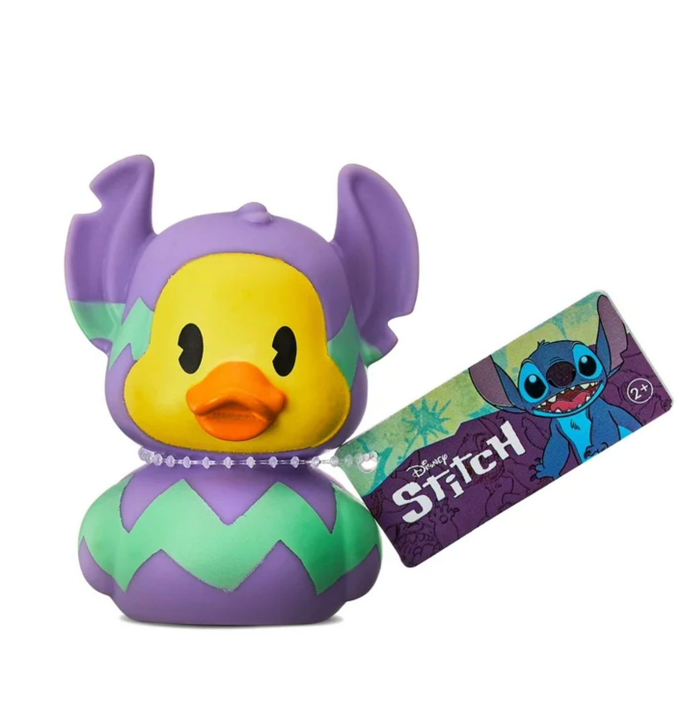 Disney Powder Purple Easter Stitch Duckz Rubber Ducky Bath Toy New with Tag