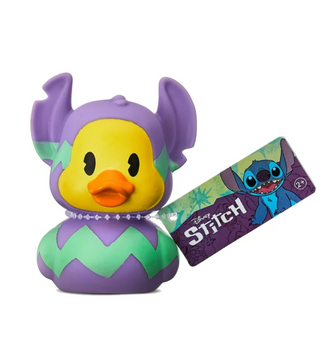 Disney Powder Purple Easter Stitch Duckz Rubber Ducky Bath Toy New with Tag