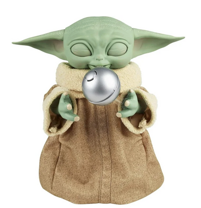 Disney Star Wars The Mandalorian Galactic Snackin Grogu Animatronic Sounds New