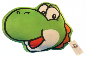 Universal Studios SUPER NINTENDO WORLD Yoshi Big Face Green Pillow New With Tag