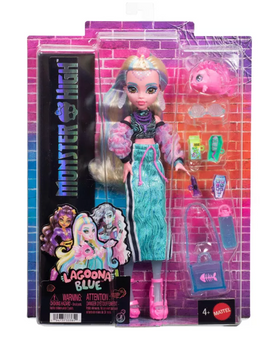 Monster High Lagoona Blue Fashion Doll in Maxi Skirt w Pet Neptuna Toy New w Tag