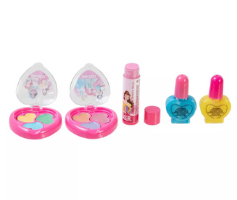 Disney Princess Lip Smacker Pouch Color Cosmetic Set 5pc New with Case