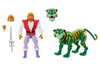Masters of Universe Cartoon Prince Adam and Cringer Action Figure Set New w Box