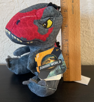 Universal Jurassic World Easter PLUSH Clip-On CARNOTAURUS Dinosaur 5" NEW+TAG