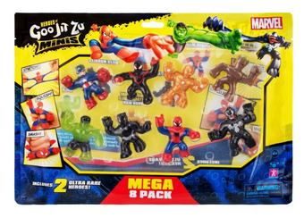 Heroes of Goo Jit Zu Minis Marvel Mega 8 Pack Toy New With Box