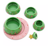Disney Mickey and Minnie Holiday Christmas Tree Ceramic Measuring Cup Set New