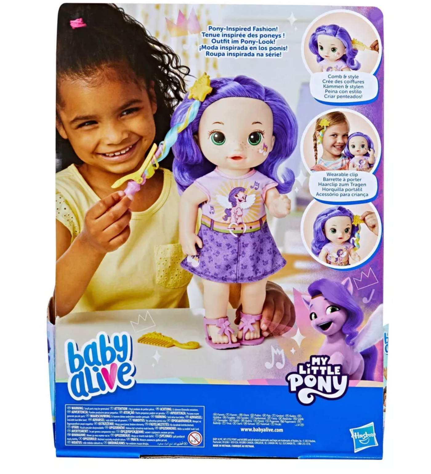 Baby Alive My Little Pony Baby Doll Princess Pipp Petals Toy New with Box