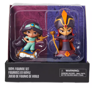 Disney D23 Jasmine and Jafar Designer Vinyl Figurine Set by Stacey Aoyama New