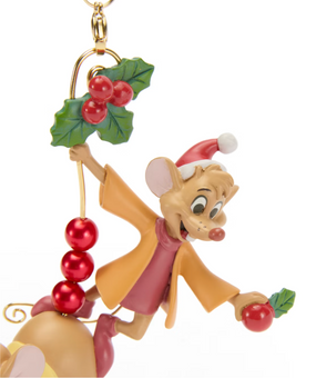 Disney Parks Jaq and Gus Festive Cinderella Sketchbook Christmas Tree Ornament