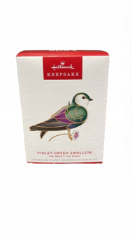 Hallmark 2024 Keepsake The Beauty of Birds Violet-Green Swallow Ornament New