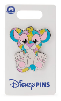 Disney Parks Simba Tie-Dye Pin, The Lion King New With Card