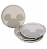 Disney Parks Home Collection Mickey Icon Ceramic Salad Plate Set of 4 New w Tag