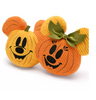 Disney Parks Mickey and Minnie Pumpkin Halloween Accent Pillow Plush New w Tag