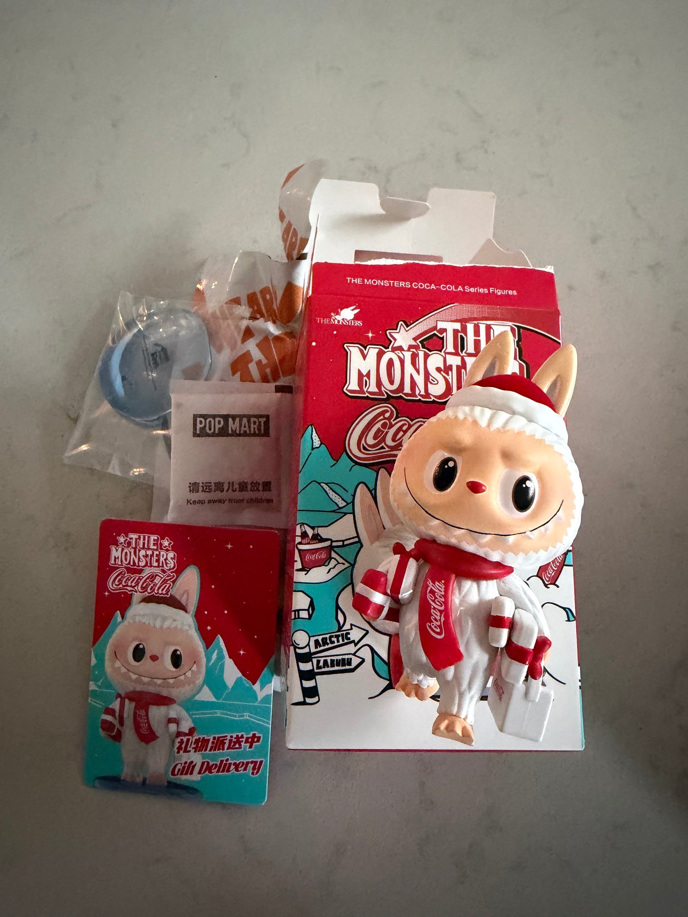 Pop Mart Labubu The Monsters Coca Cola Gift Delivery Figure USA Seller New w Box
