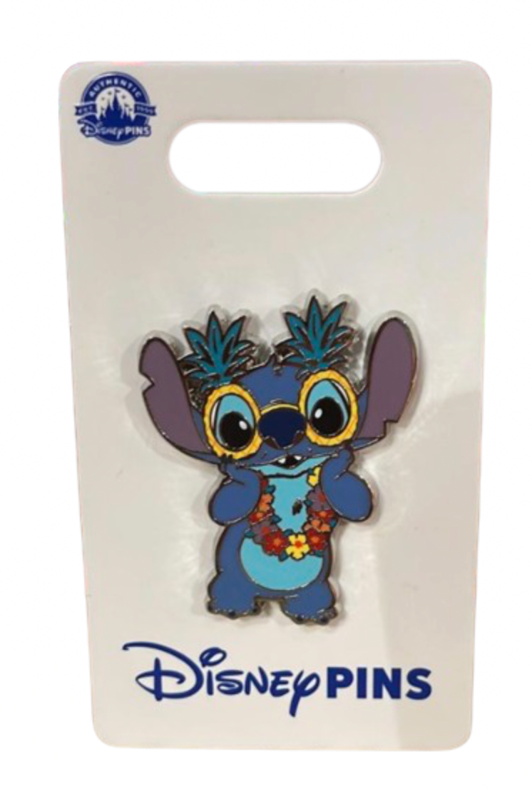 Disney Parks Stitch Hawaiian Pin New with Card