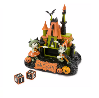 Disney Parks Mickey and Minnie Castle Halloween Countdown Calendar New with Box