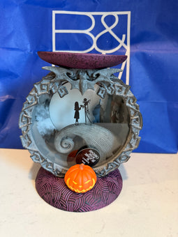 Bath and Body Works Jack Sally Spiral Hill Light-Up Pedestal 3Wick Candle Holder