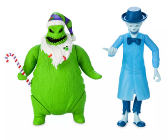 Disney Parks Oogie Boogie and Ezra Action Figure Set Haunted Mansion Holiday New