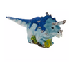 Robert Stanley Blue Triceratops Dinosaur Glass Christmas Ornament New with Tag