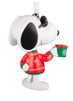 Hallmark Peanuts Festive Joe Cool Christmas Ornament New With Box