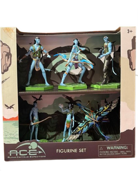 Disney Parks Pandora World of Avatar Na'vi Collectible Figurine Set 6 New w Box