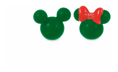 Hallmark Disney Mickey and Minnie Ears Christmas Salt and Pepper Shakers New