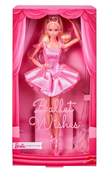Barbie Signature Ballet Wishes 11" Fashion Doll in Satiny Pink Tutu New with Tag
