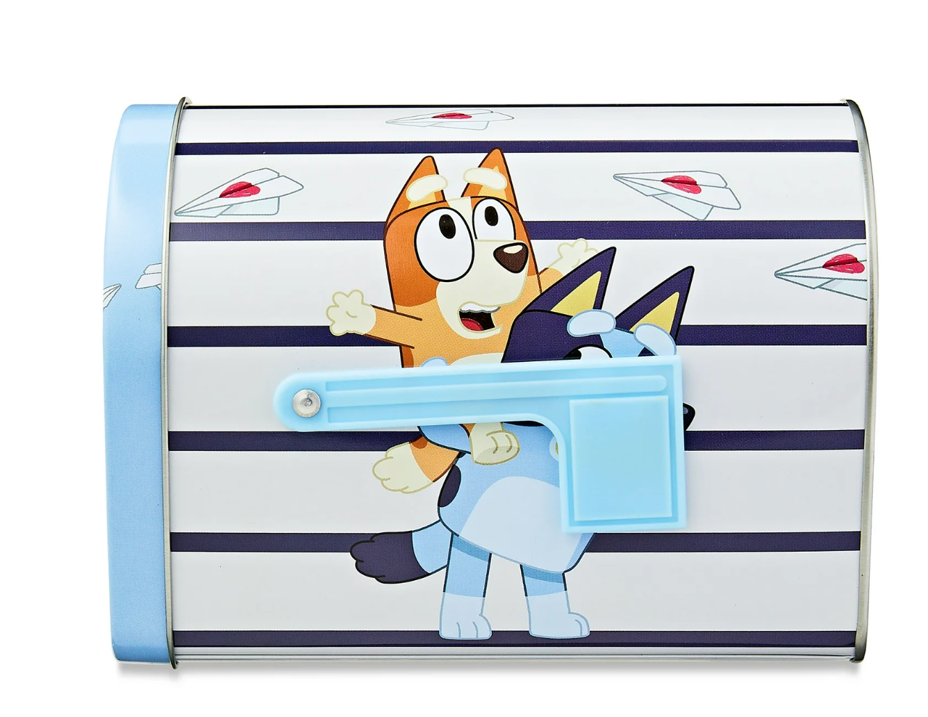 Disney Cartoon Bluey Licensed Bluey and Bingo Tin Mailbox New with Box