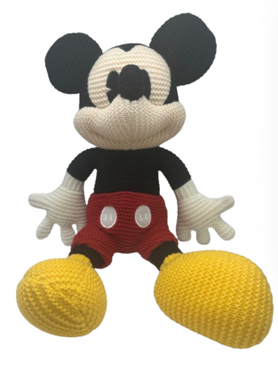 Disney Parks Knitted Mickey Crochet 20in Plush New without Tag