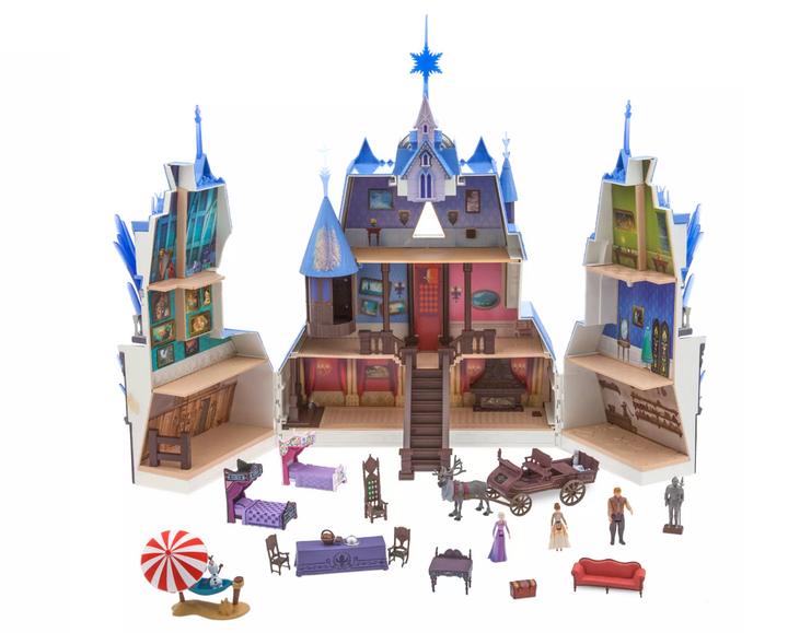 Disney Frozen 2 Castle Colorful Light Show and Sounds Playset Toy