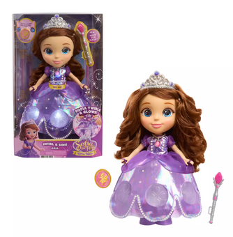 Disney Sofia Swirl & Sing Interactive Doll Sofia the First Royal Magic Toy New