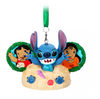 Disney Parks Lilo and Stitch Ear Hat Christmas Ornament New with Tag