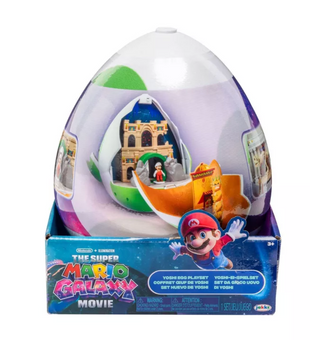 Super Mario Galaxy Movie Yoshi Egg Playset Fire Mario Figure Toy New With Tag