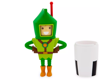 Disney Parks Peter Pan Vinyl Figure by Eric Tan with 1 Piece of Rocket New Box