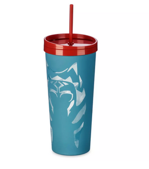 Disney Star Wars Ahsoka Stainless Steel Tumbler w Straw Ashley Eckstein New
