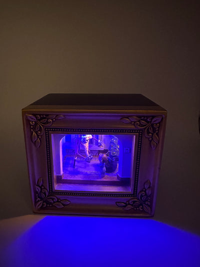 Disney Gallery of Light Olszewski Santa Jack and Timmy Like New Works W Box COA