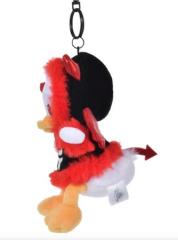 Disney Parks Halloween Donald as Devil Plush Keychain Bag Charm New with Tag