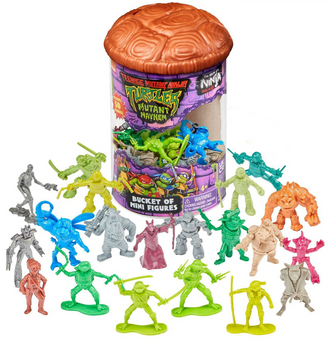 Teenage Mutant Ninja Turtles: Mutant Mayhem Bucket of Mini Figures New With Box