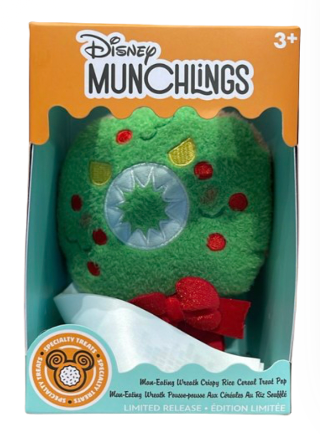 Disney Parks Man Eating Wreath Munchlings Plush Nightmare Before Christmas New