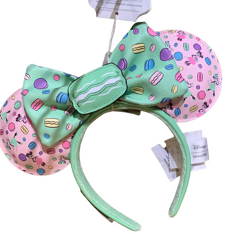 Disney Parks Epcot France Minnie Mouse Macarons Ear Headband New with Tag