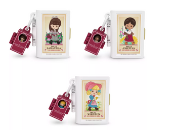 Polly Pocket x American Girl Dolls Playset Keychain Samantha Kirsten Josefina