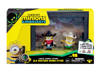 Illumination's Minions & Monsters Figure 2-pack Old Western Sound Stage Toy New