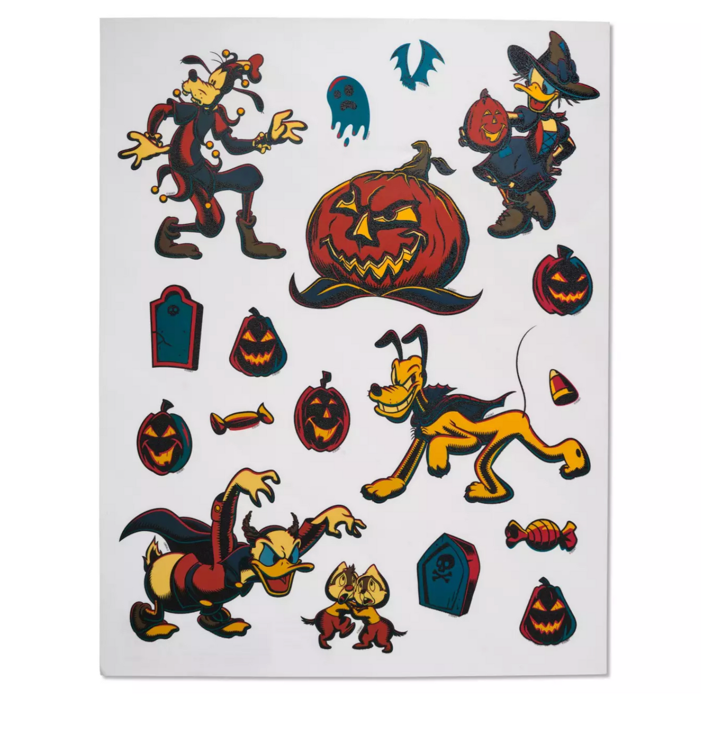 Disney Parks Happy Halloween 2023 Mickey and Friends Halloween Window Clings New