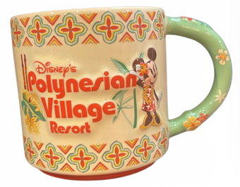 Disney Parks Minnie Mouse Polynesian Village Resort Coffee Mug New With Tag