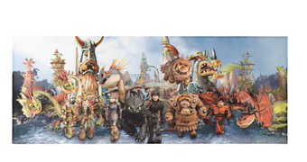 Universal Studios How To Train Your Dragon "This is Berk" Cooling Towel New