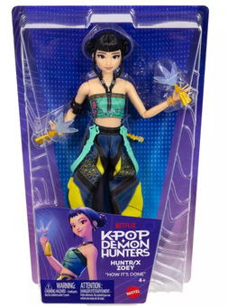 KPop Demon Hunters HUNTR/X Zoey Fashion Doll in Removable Look New w Box