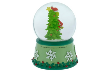 Dr. Seuss' The Grinch Who Stole Christmas Grinch Snow Globe Jingle Bells New